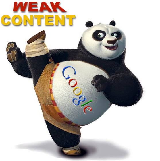 Weak content with Google panda