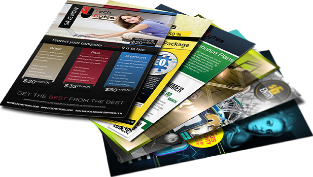 Brochure and flyer designs